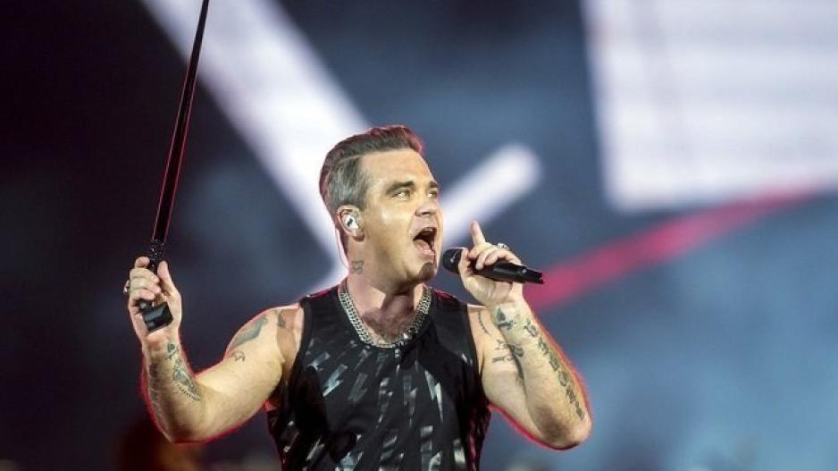 Ο Robbie Williams στην τελετή έναρξης του Mundial