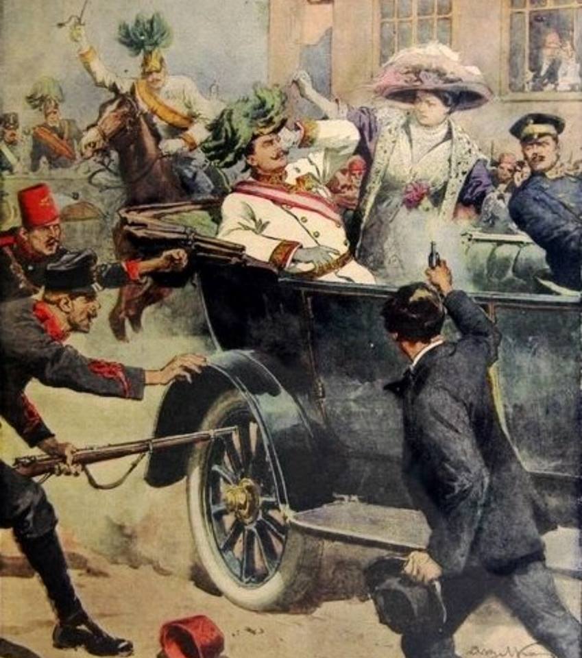 Ο Γκαβρίλο Πρίντσιπ δολοφονεί τον Αρχιδούκα Φραγκίσκο Φερδινάνδο της Αυστρίας. Μια τρομοκρατική πράξη που οδήγησε την Ευρώπη στον πρώτο της μεγάλο πόλεμο. 