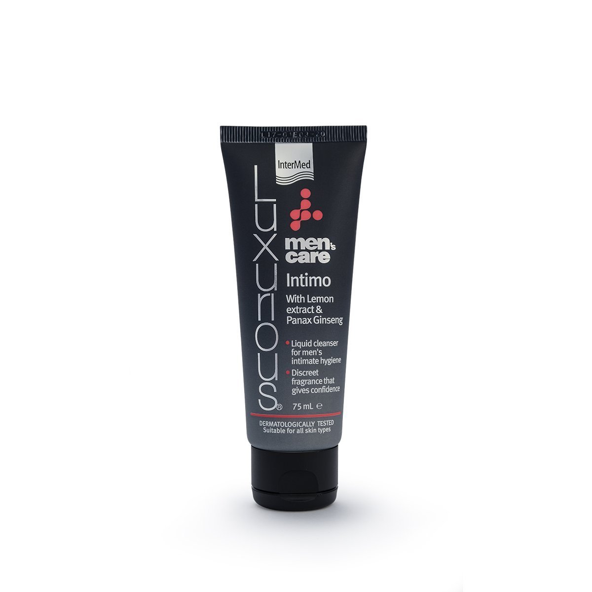 Συσκευασία του προϊόντος Luxurious® Men’s care Intimo από την InterMed.