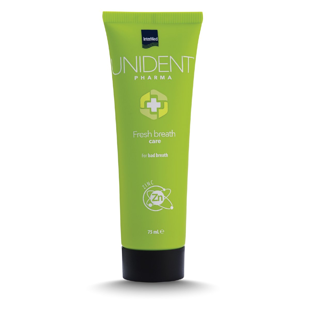 Συσκευασία του προϊόντος UNIDENT PHARMA Fresh Breath Care της InterMed.