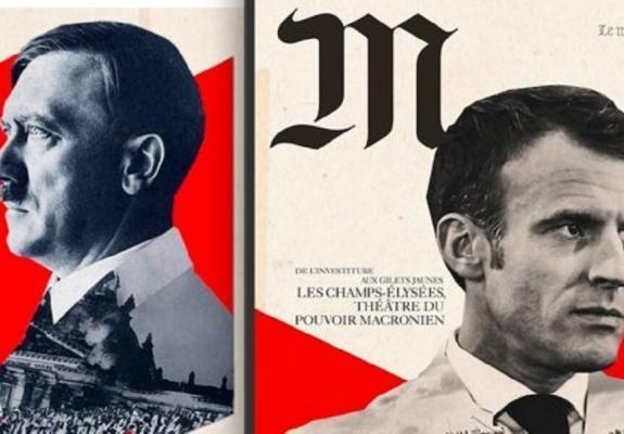 Απολογία από τη Le Monde για το εξώφυλλο του Μακρόν ως Χίτλερ