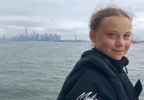 Στη Νέα Υόρκη η 16χρονη ακτιβίστρια Greta Thunberg