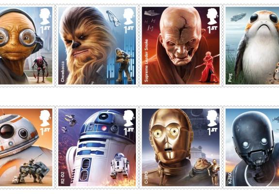 Γραμματόσημα Star Wars από την Royal Mail