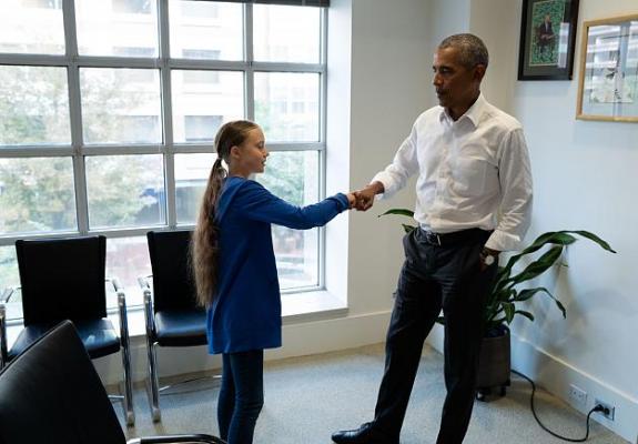 Όταν η Greta Thunberg συνάντησε τον Barack Obama