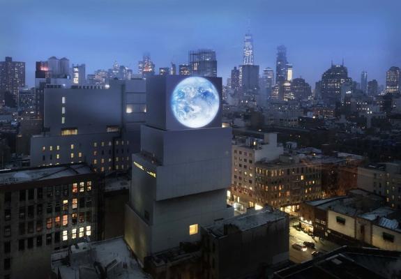 Νέα Υόρκη: Δημόσιο γλυπτό με livestream του πλανήτη
