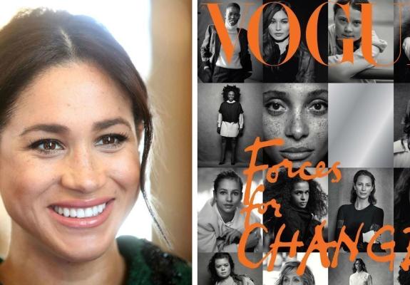 Ανάρπαστη η βρετανική Vogue  που επιμελήθηκε η Megan Markle