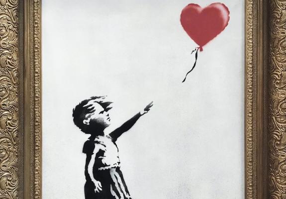Πίνακας του Banksy αυτοκαταστράφηκε μετά την πώληση του