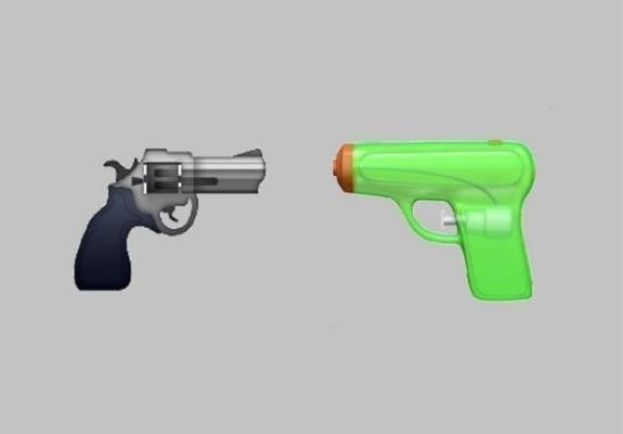 Το emoji πιστόλι γίνεται... νεροπίστολο