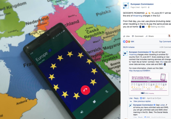Bye Bye roaming από τις 15 Ιουνίου
