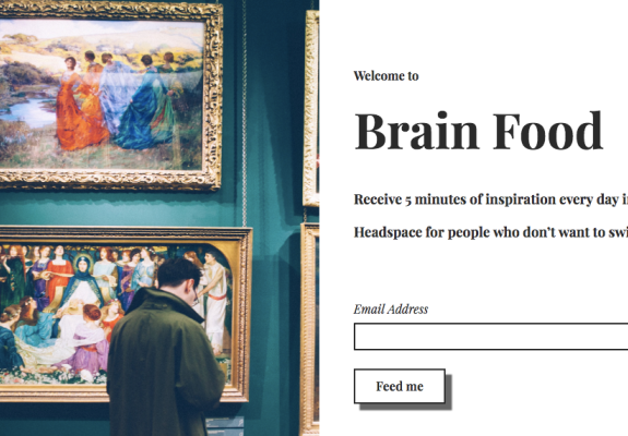 Brain Food: το newsletter που δεν ήξερες ότι έχεις ανάγκη