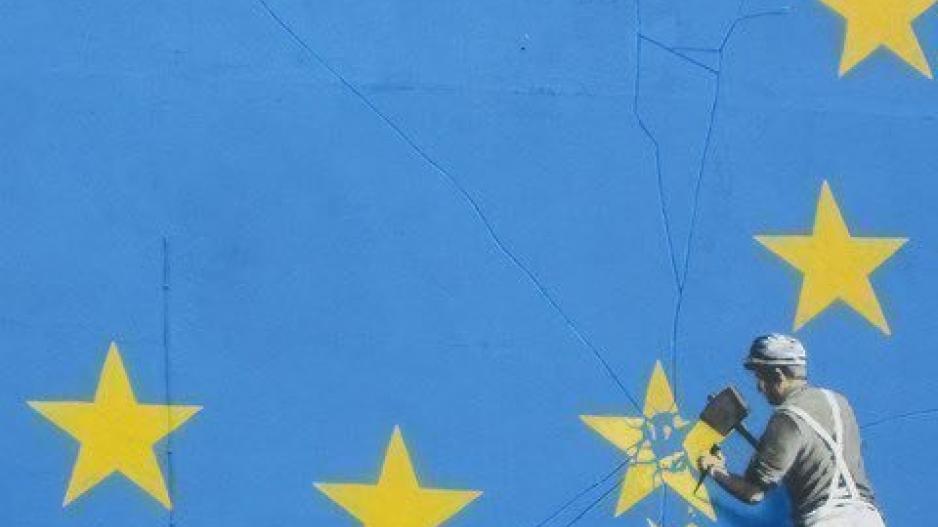 Ο Banksy «μίλησε» για το Brexit