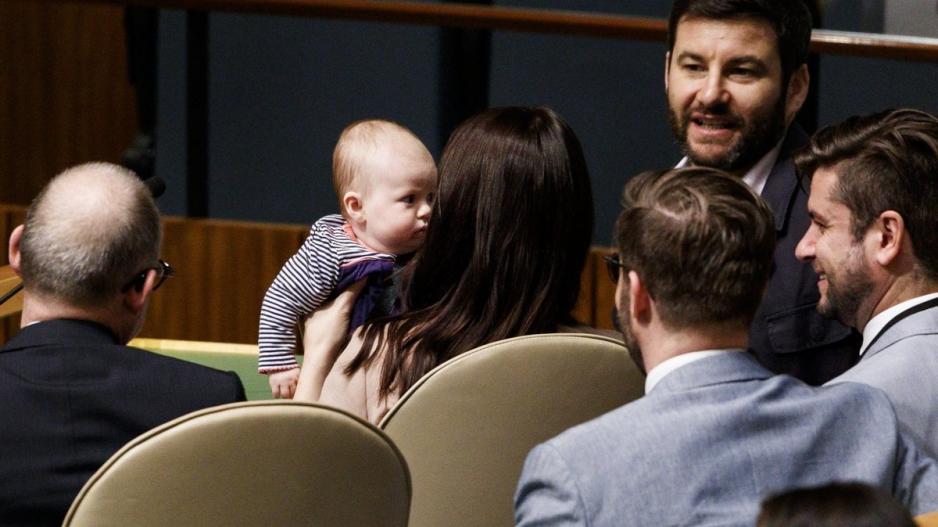 Μαζί με το μωρό της στον ΟΗΕ η Νεοζηλανδή πρωθυπουργός