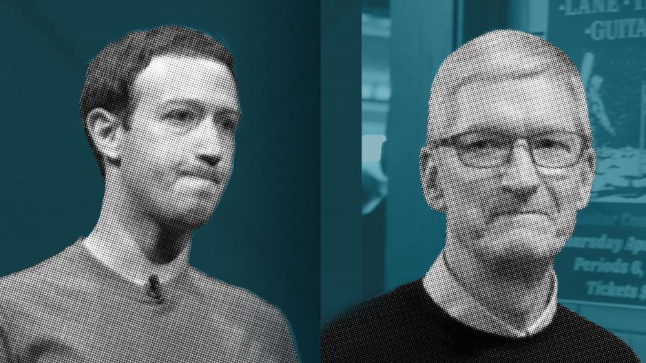 Mark Zuckerberg εναντίον Tim Cook