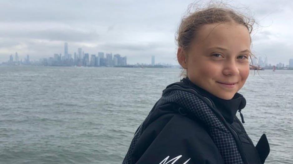Στη Νέα Υόρκη η 16χρονη ακτιβίστρια Greta Thunberg
