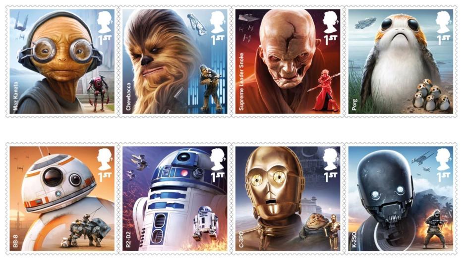 Γραμματόσημα Star Wars από την Royal Mail