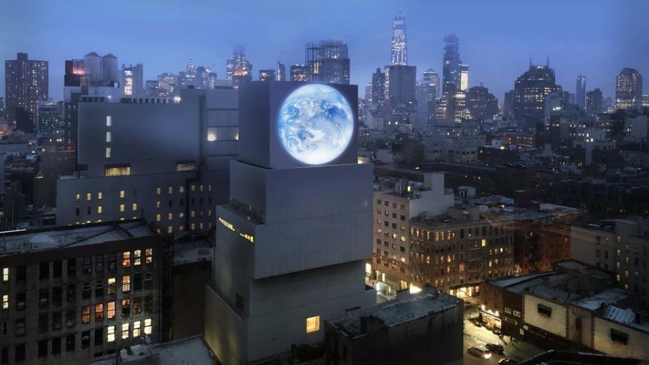 Νέα Υόρκη: Δημόσιο γλυπτό με livestream του πλανήτη