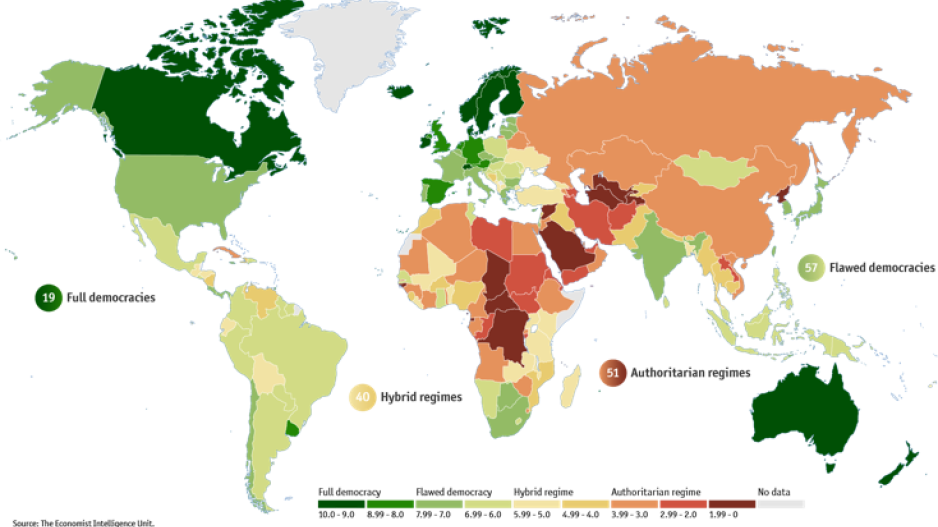 Αυτές είναι οι πιο δημοκρατικές χώρες του κόσμου