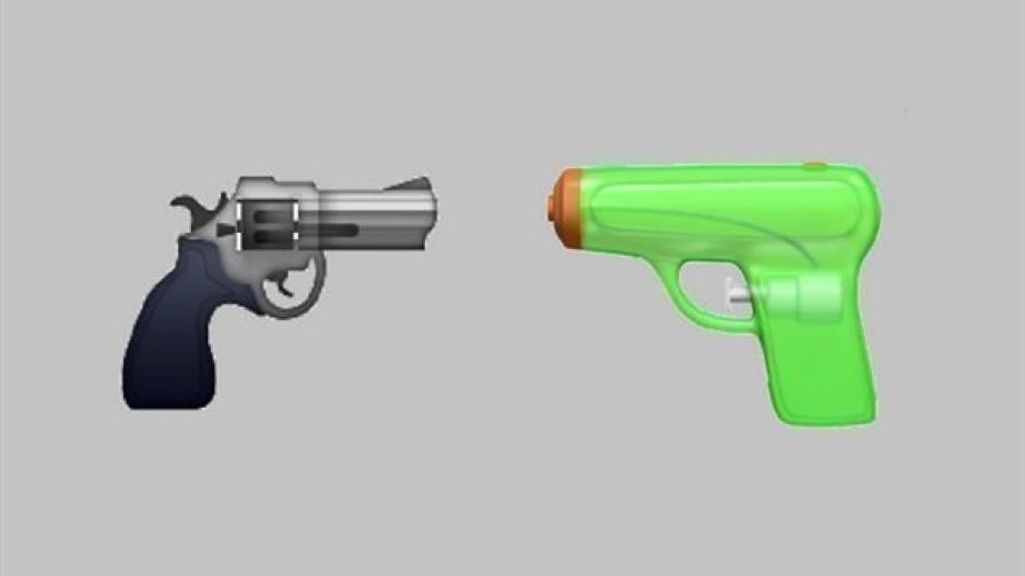 Το emoji πιστόλι γίνεται... νεροπίστολο