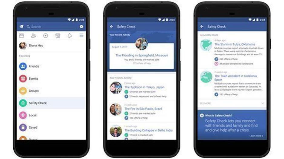 Μονιμοποίηση της λειτουργίας Safety Check στο Facebook