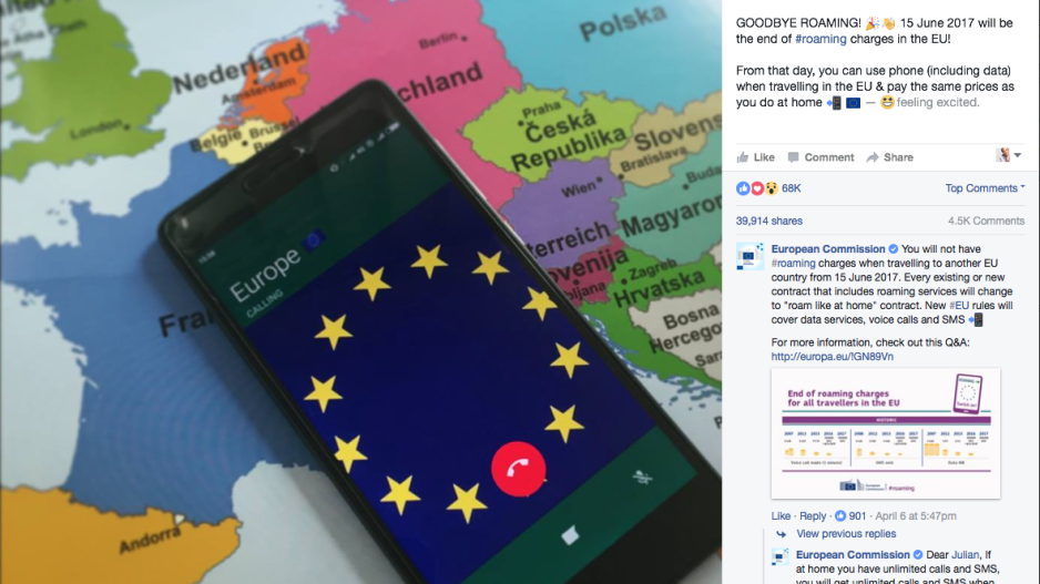 Bye Bye roaming από τις 15 Ιουνίου