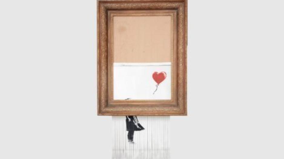 Ο Banksy αποκαλύπτει κι άλλα για την καταστροφή του πίνακα του