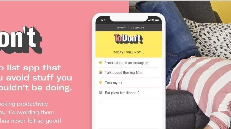 Το app της εβδομάδας: The ToDon't List