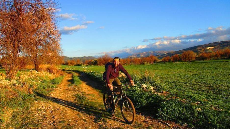 Ήρθε στην Κύπρο από τη Γερμανία με το ποδήλατο