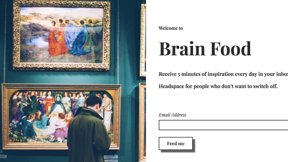 Brain Food: το newsletter που δεν ήξερες ότι έχεις ανάγκη